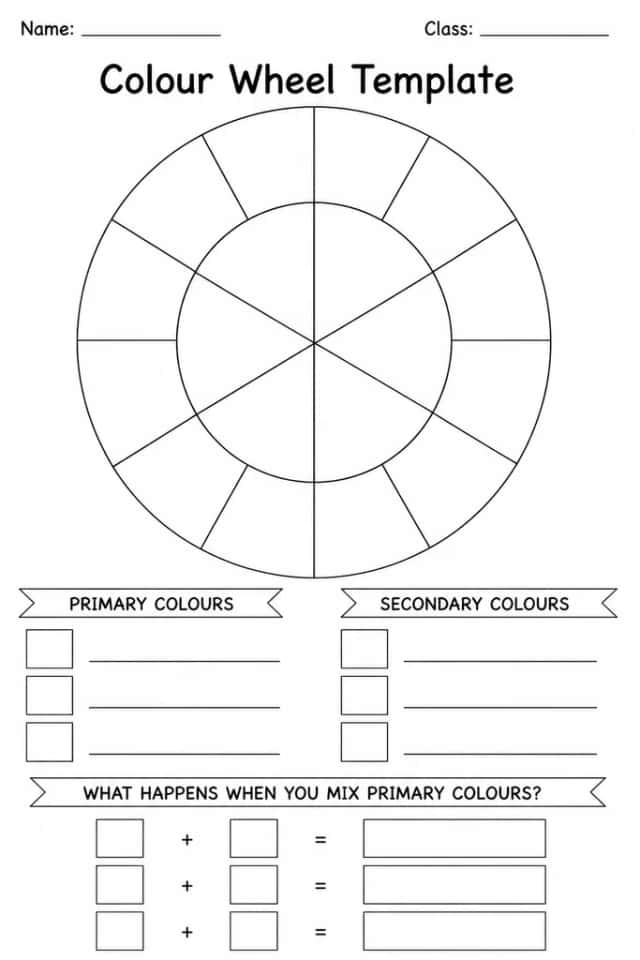 Colour Wheel Template