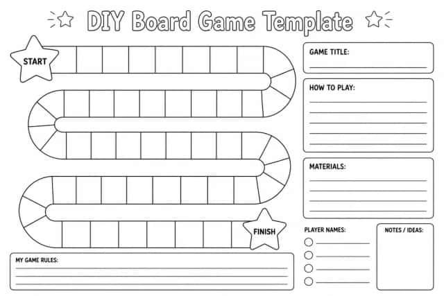DIY Board Game Template