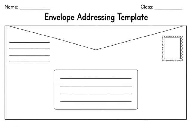 Envelope Addressing Template