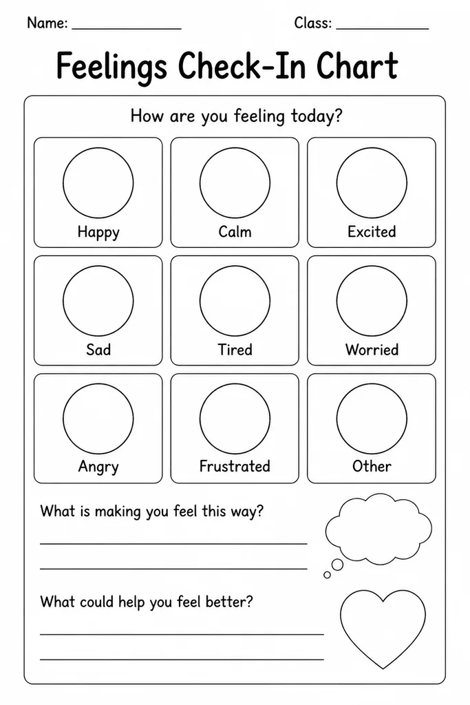 Feelings Check-In Chart