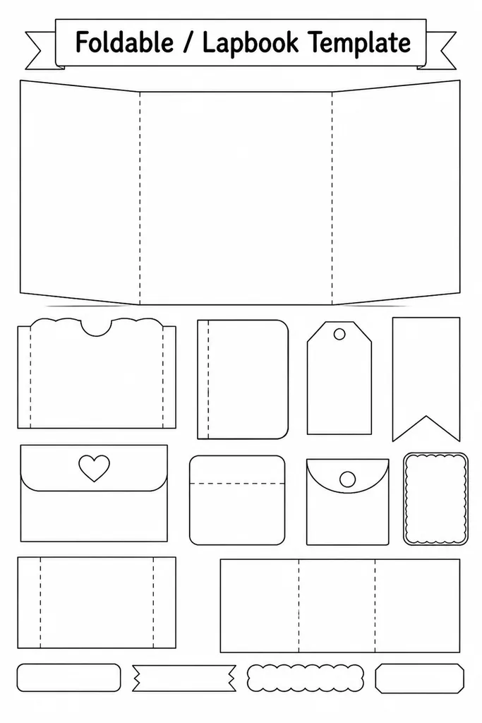 Foldable / Lapbook Template