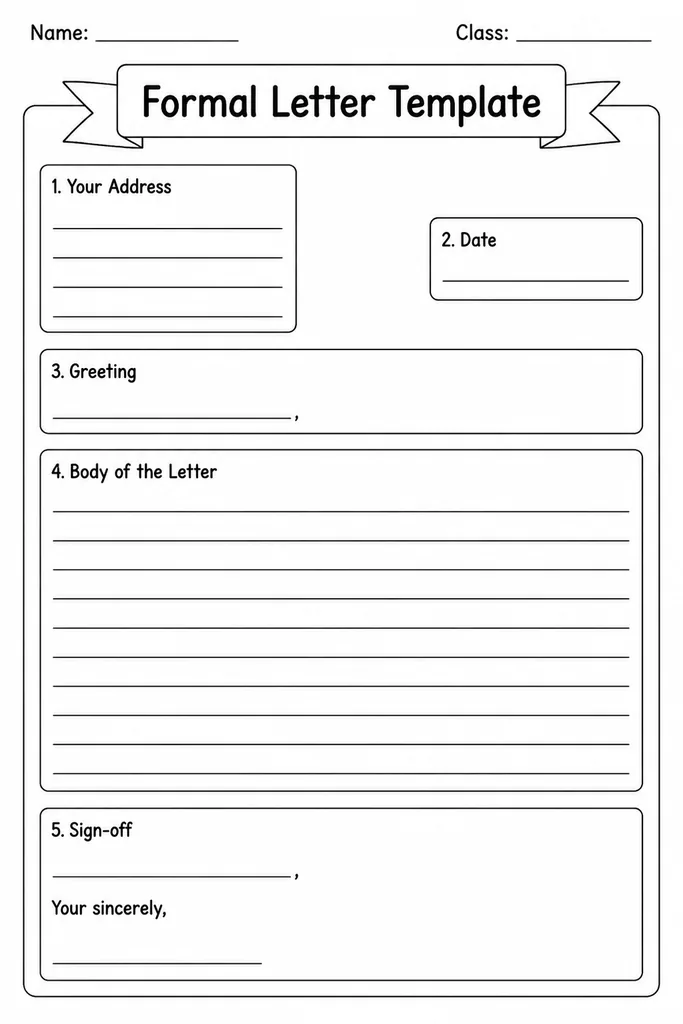 Formal Letter Template