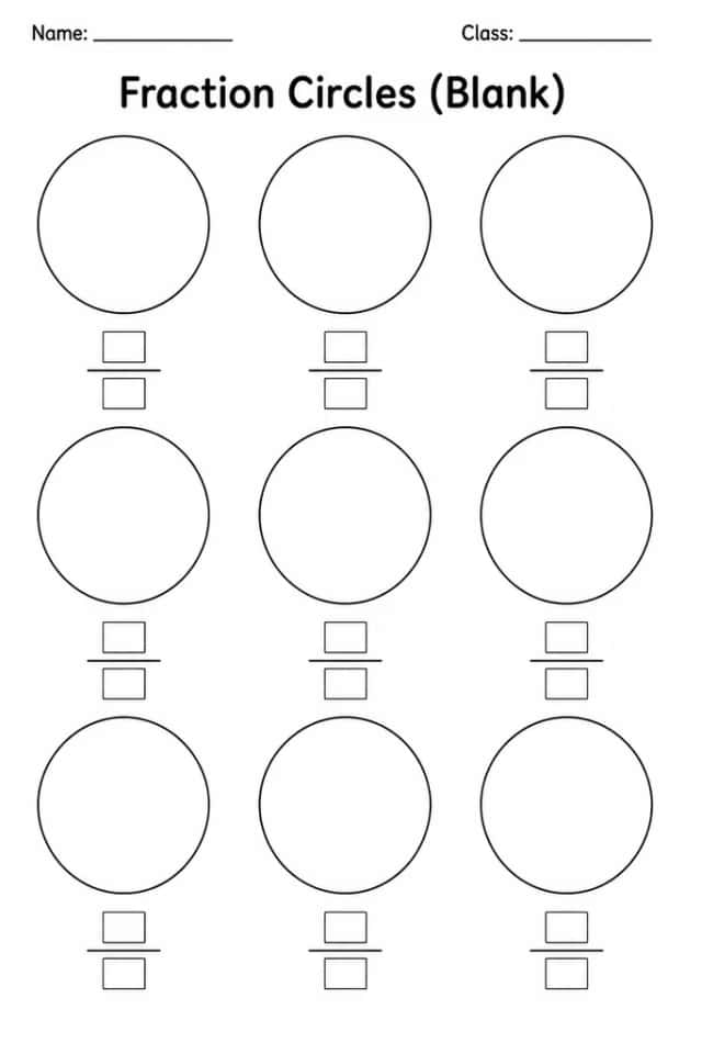 Fraction Circles (Blank)