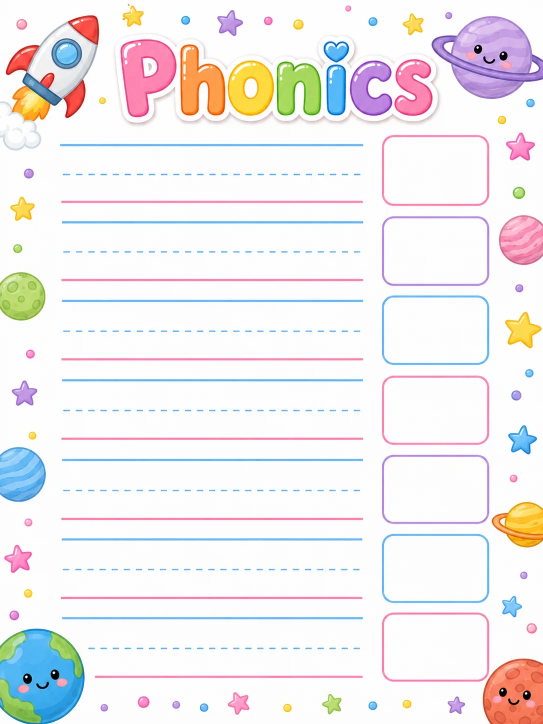 Handwriting Templates page 5 printable template preview