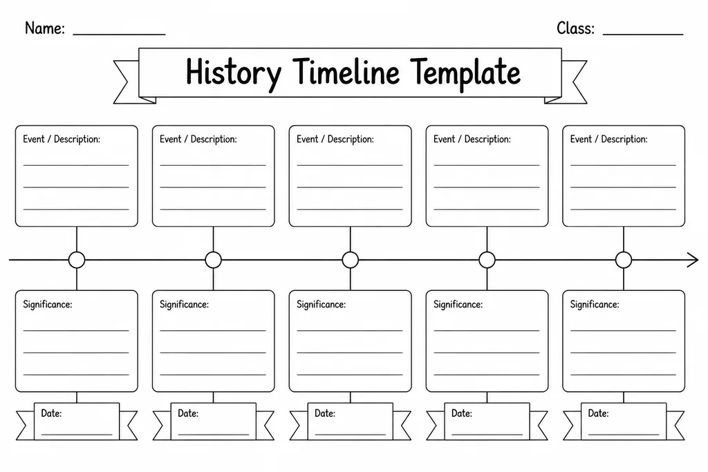 History Timeline Template