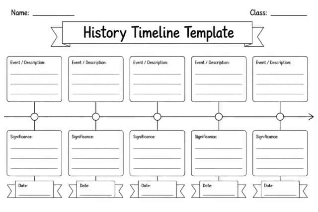 History Timeline Template