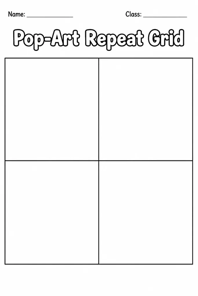 Pop-Art Repeat Grid