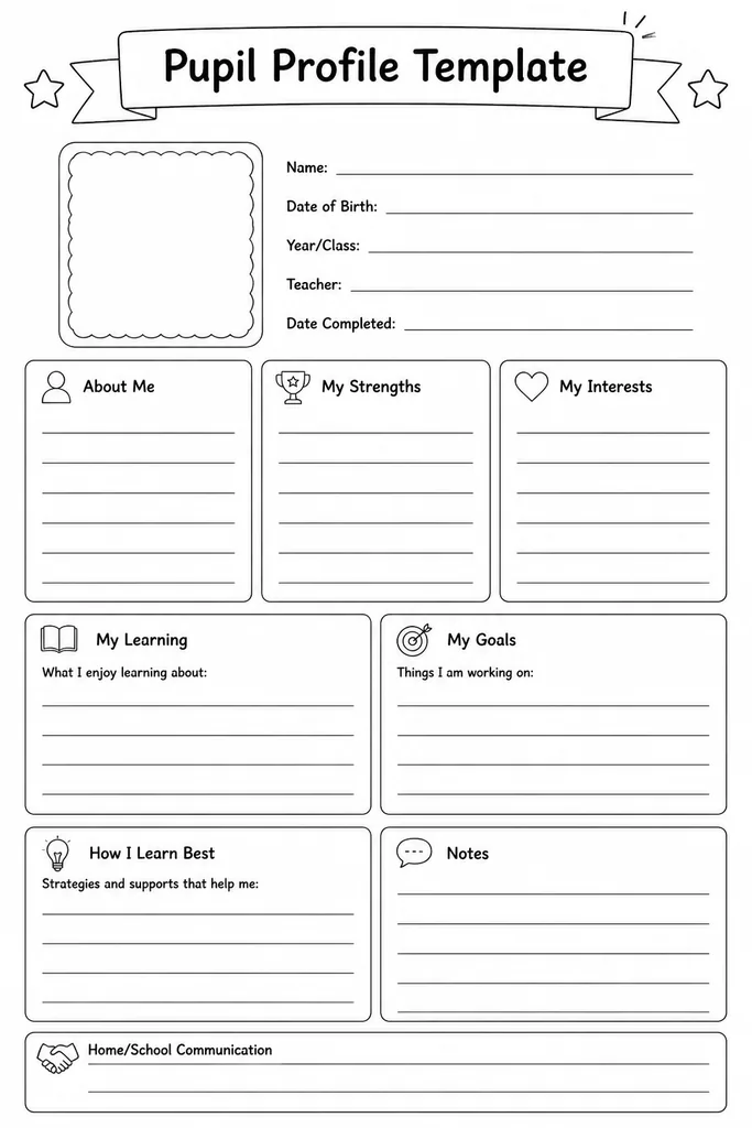 Pupil Profile Template