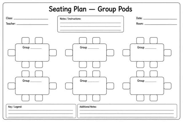 Seating Plan — Group Pods