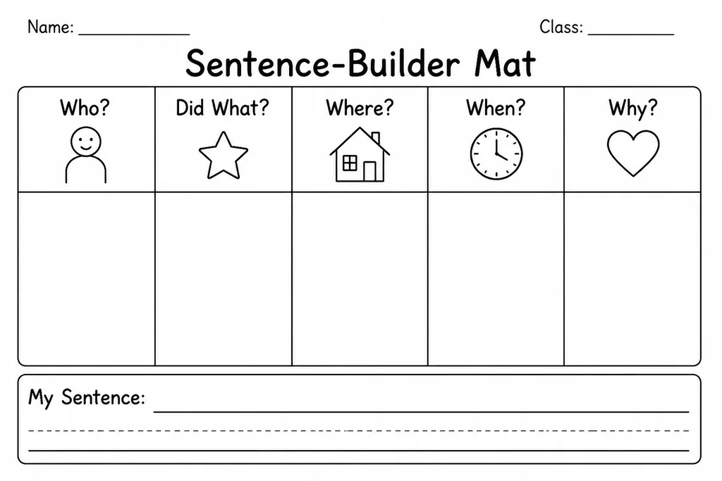 Sentence-Builder Mat