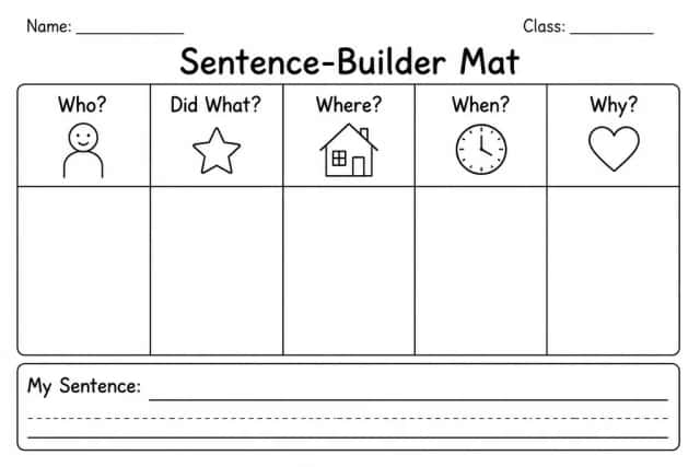 Sentence-Builder Mat