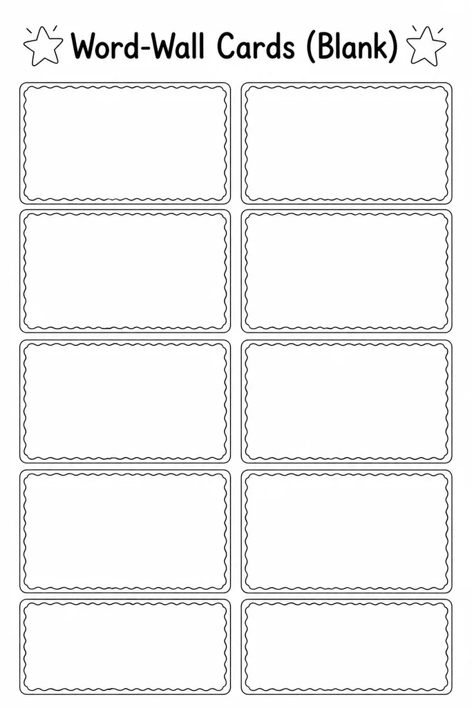 Word-Wall Cards (Blank)