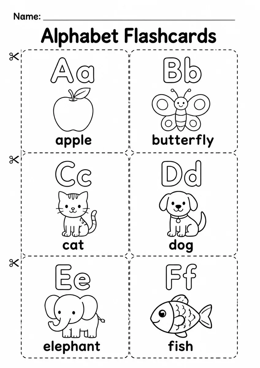 Alphabet Flashcards — Kindergarten