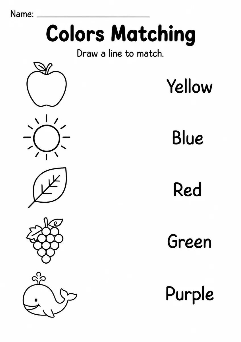 Colors Matching — Grade 1
