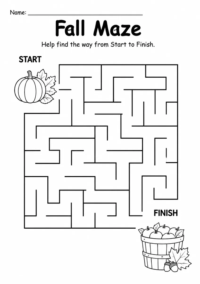 Fall Maze — Grade 2