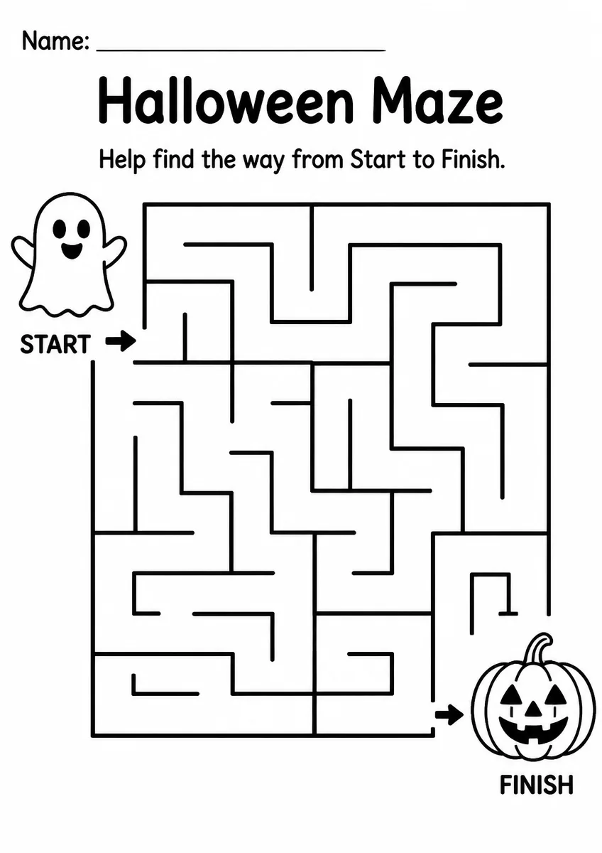 Halloween Maze — Grade 1