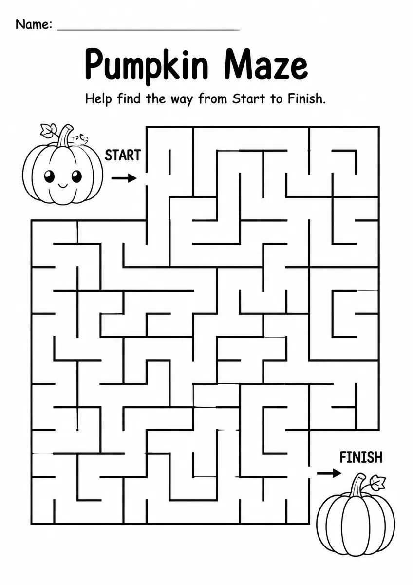 Pumpkin Maze — Grade 2