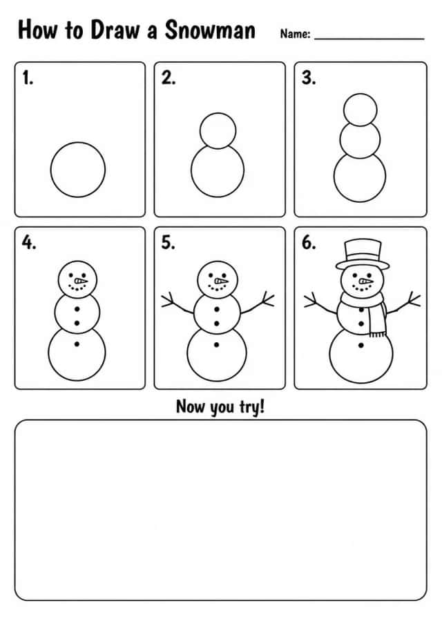 How to Draw a Snowman — Grade 3