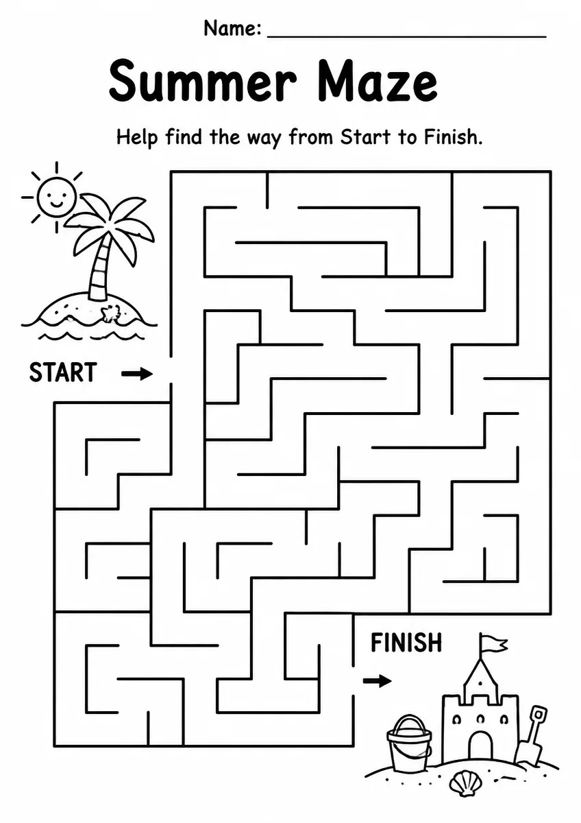 Summer Maze — Grade 2