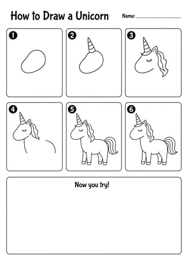 How to Draw a Unicorn — Grade 1