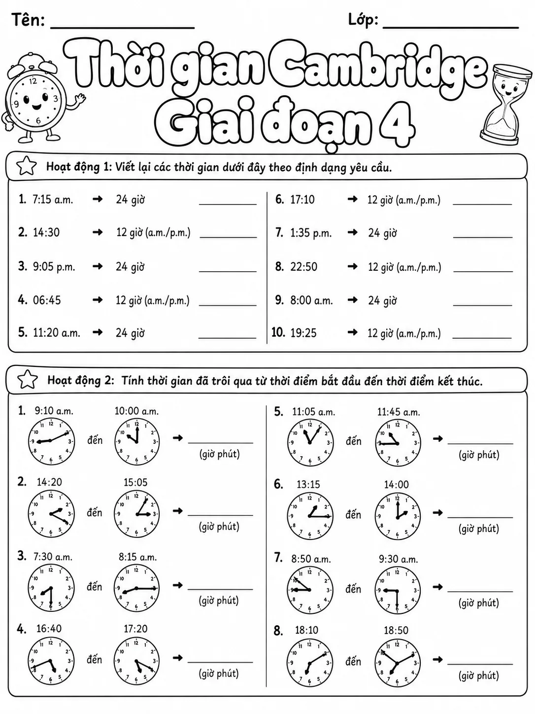 Phân số Cambridge Giai đoạn 1 - Gói bài tập 40 trang 2 bản xem trước bài tập Toán Cambridge tiếng Việt