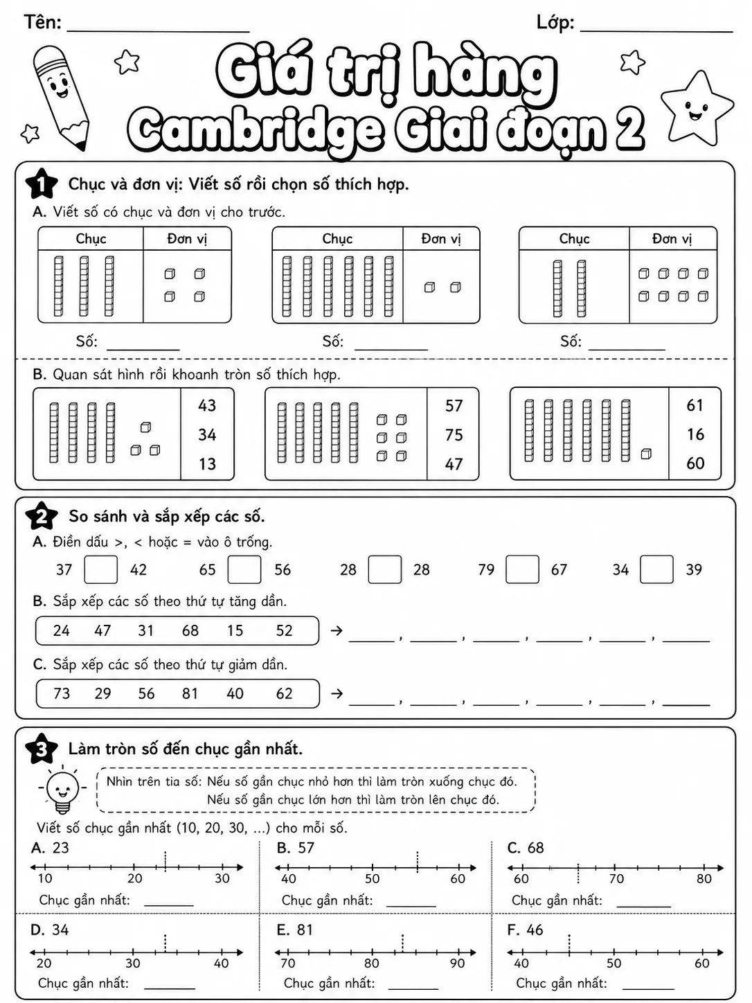 Phân số Cambridge Giai đoạn 2 - Gói bài tập 44 trang 5 bản xem trước bài tập Toán Cambridge tiếng Việt