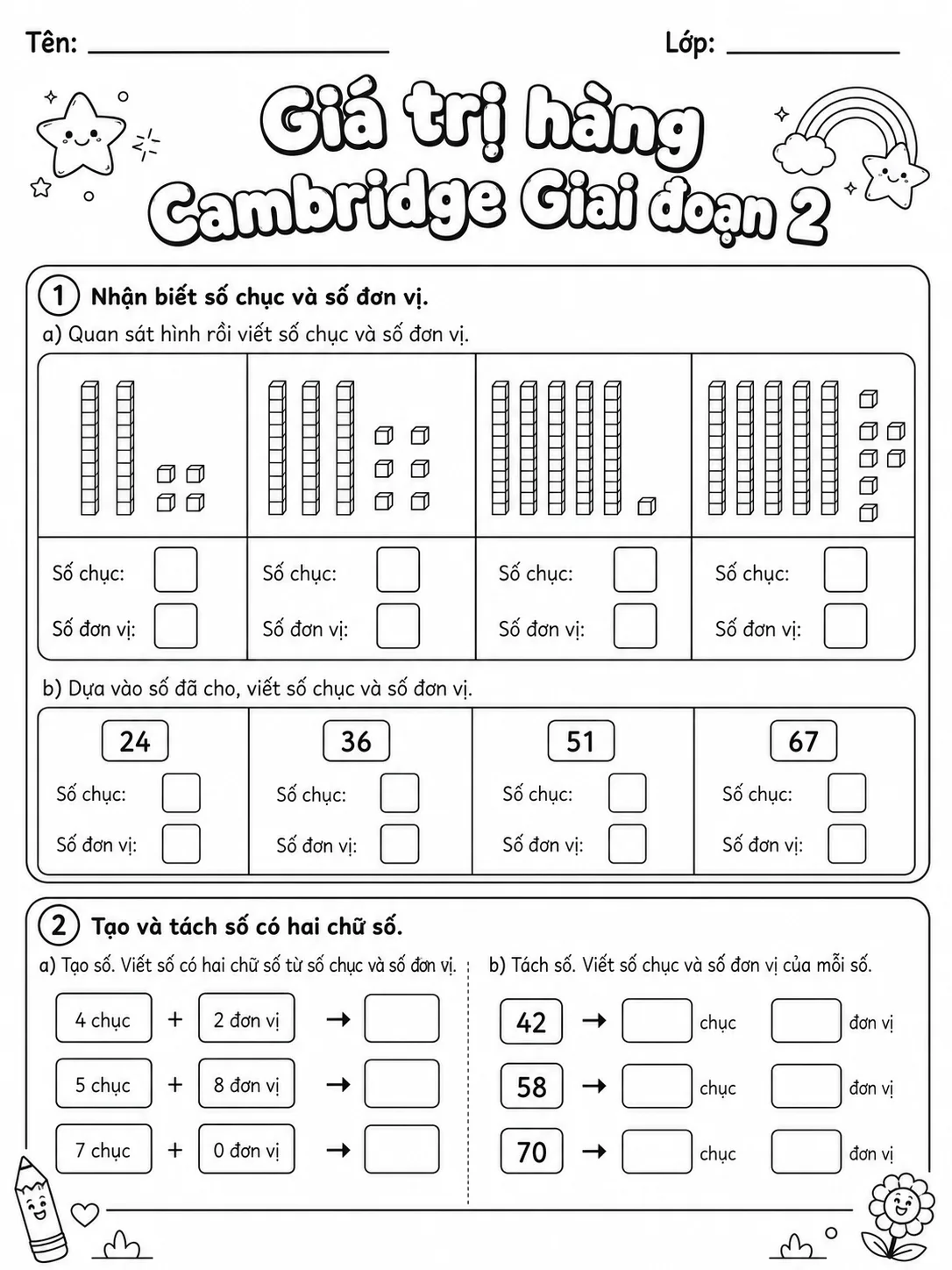 Phân số Cambridge Giai đoạn 3 - Gói bài tập 43