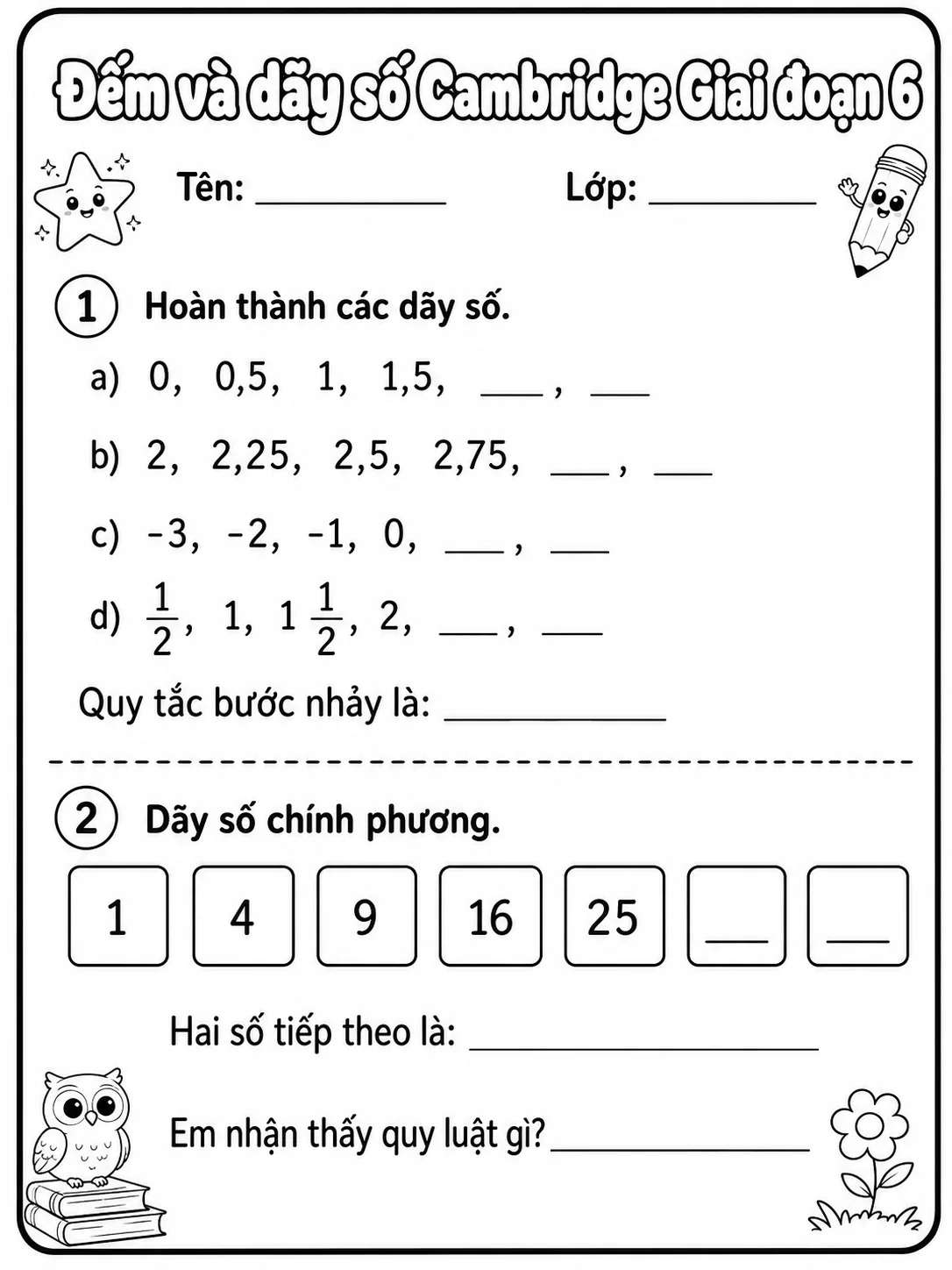 Phân số Cambridge Giai đoạn 6 - Gói bài tập 57 bản xem trước bài tập Toán Cambridge tiếng Việt trên KiwiBee