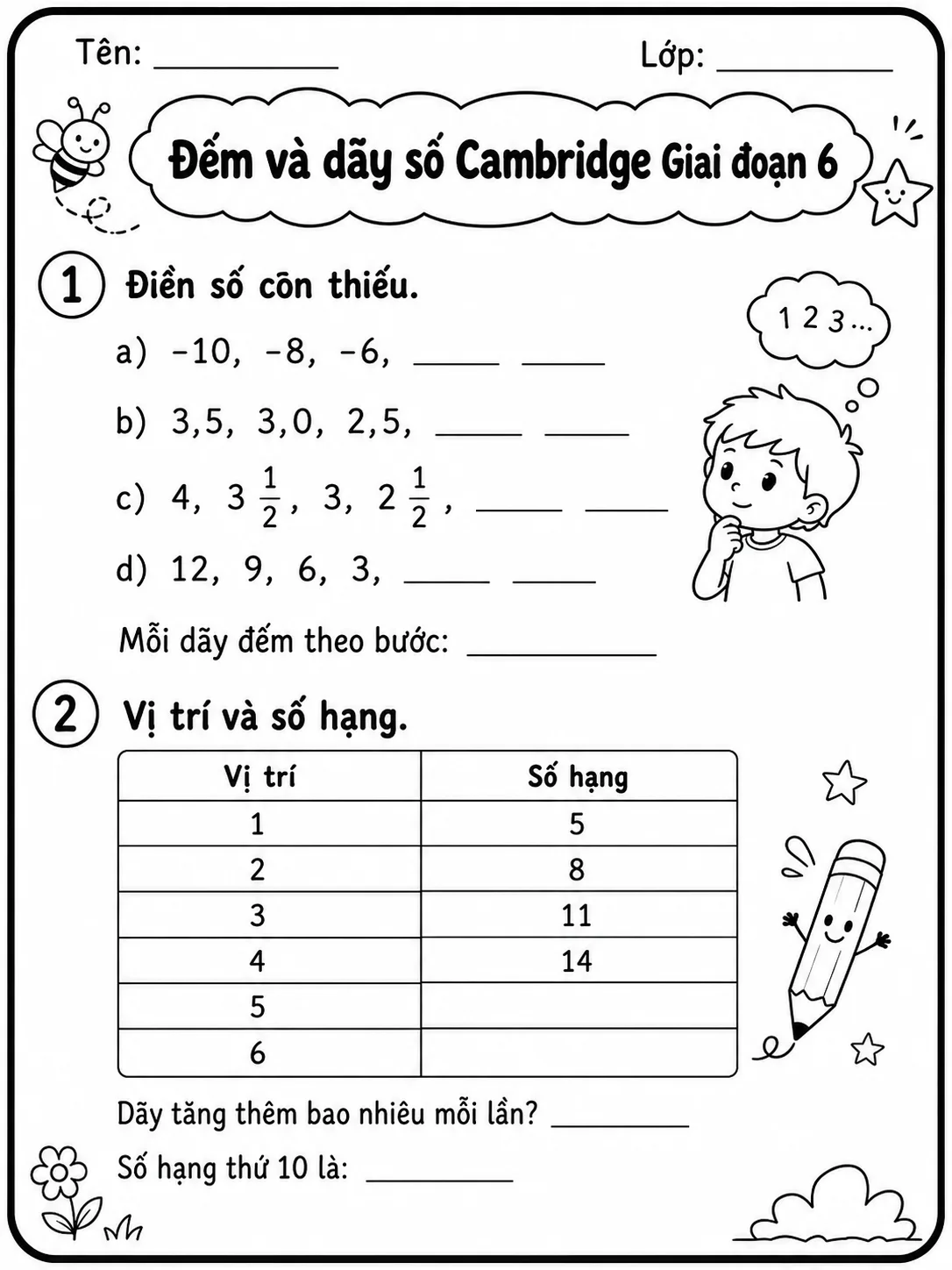 Phân số Cambridge Giai đoạn 6 - Gói bài tập 57 trang 2 bản xem trước bài tập Toán Cambridge tiếng Việt