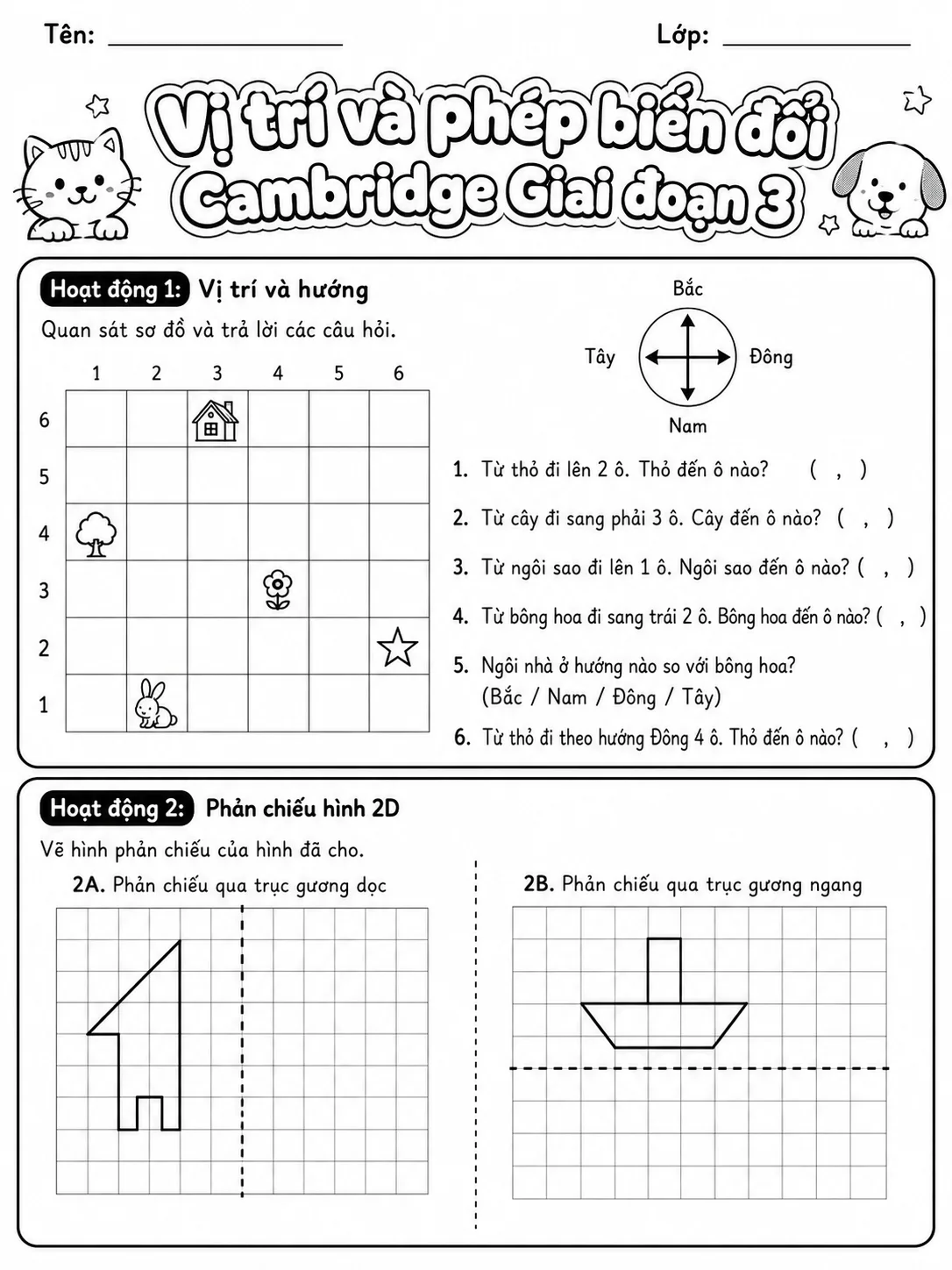 Phép cộng Cambridge Giai đoạn 1 - Gói bài tập 15 bản xem trước bài tập Toán Cambridge tiếng Việt trên KiwiBee