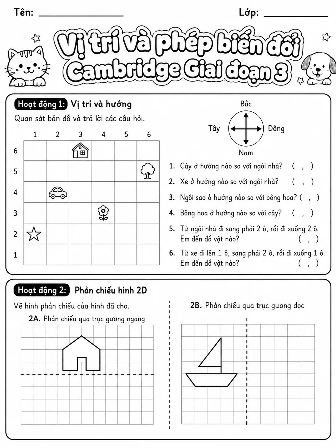 Phép cộng Cambridge Giai đoạn 1 - Gói bài tập 15 trang 3 bản xem trước bài tập Toán Cambridge tiếng Việt
