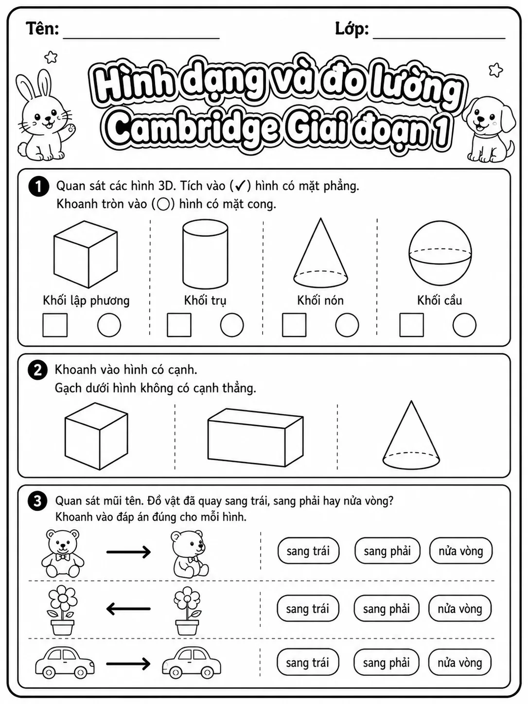 Phép cộng Cambridge Giai đoạn 1 - Gói bài tập 29 trang 6 bản xem trước bài tập Toán Cambridge tiếng Việt