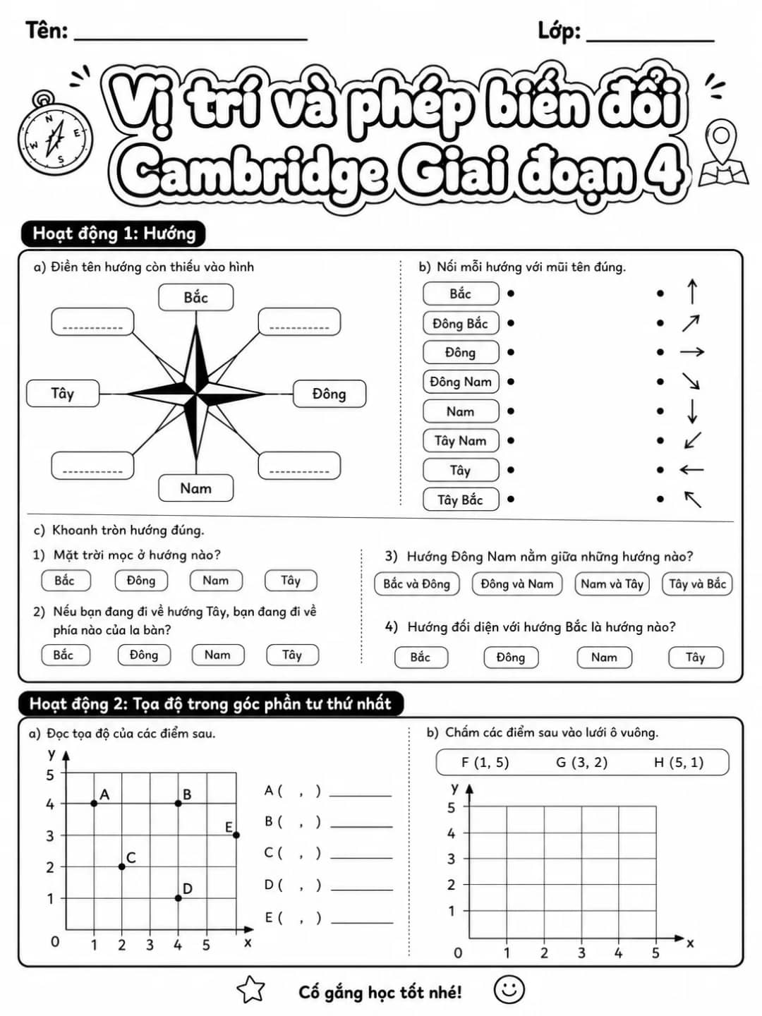Phép cộng Cambridge Giai đoạn 1 - Gói bài tập 37 bản xem trước bài tập Toán Cambridge tiếng Việt trên KiwiBee