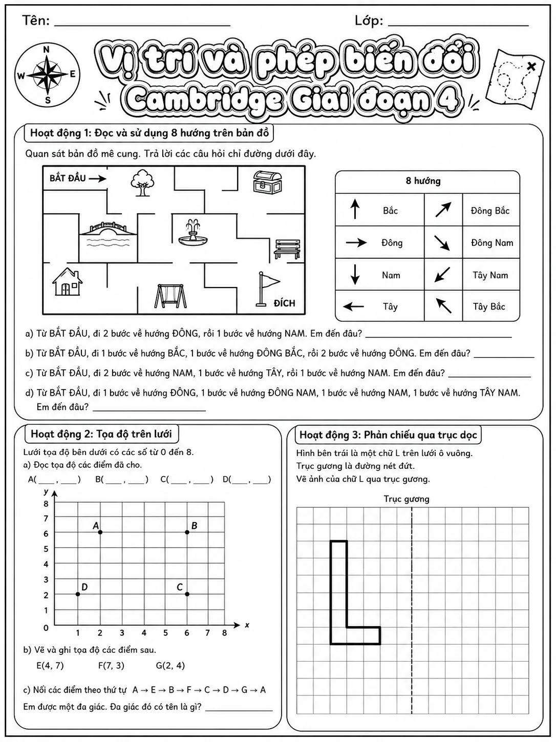 Phép cộng Cambridge Giai đoạn 1 - Gói bài tập 37 trang 6 bản xem trước bài tập Toán Cambridge tiếng Việt