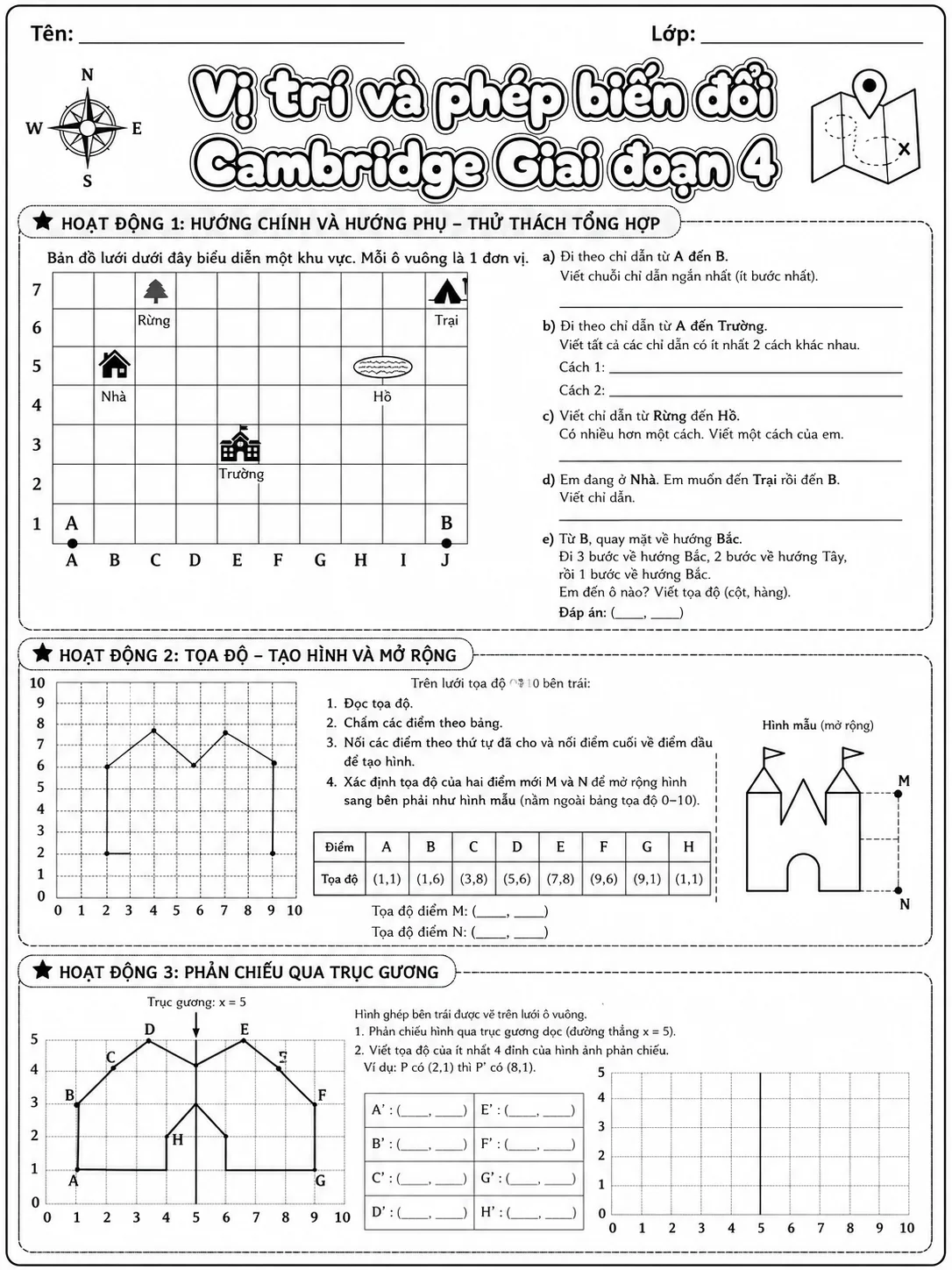 Phép cộng Cambridge Giai đoạn 1 - Gói bài tập 37 trang 10 bản xem trước bài tập Toán Cambridge tiếng Việt