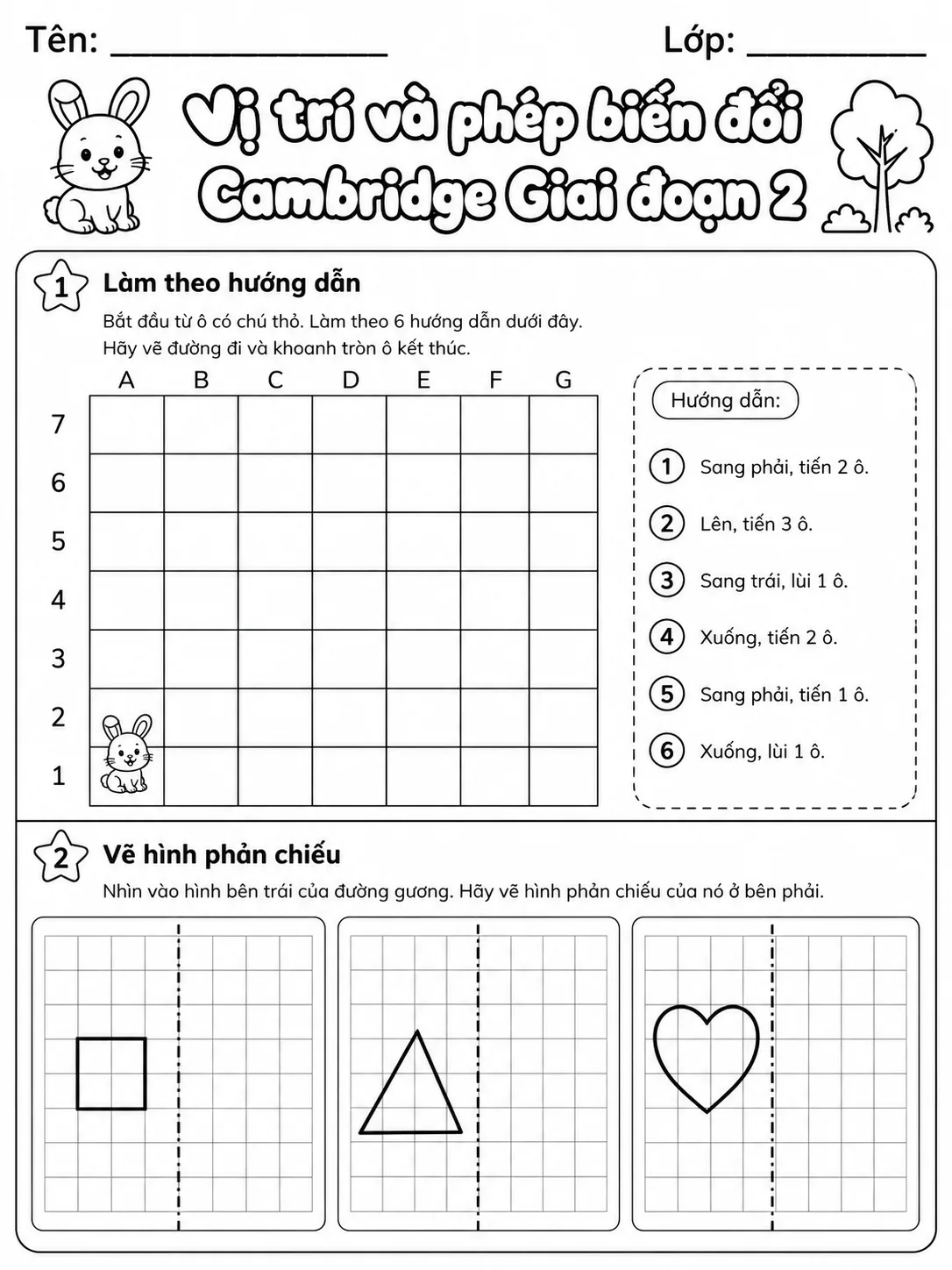 Phép cộng Cambridge Giai đoạn 2 - Gói bài tập 03 bản xem trước bài tập Toán Cambridge tiếng Việt trên KiwiBee
