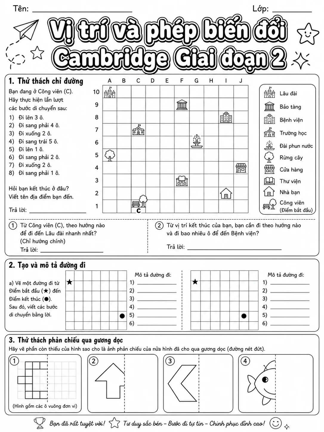 Phép cộng Cambridge Giai đoạn 2 - Gói bài tập 03 trang 10 bản xem trước bài tập Toán Cambridge tiếng Việt