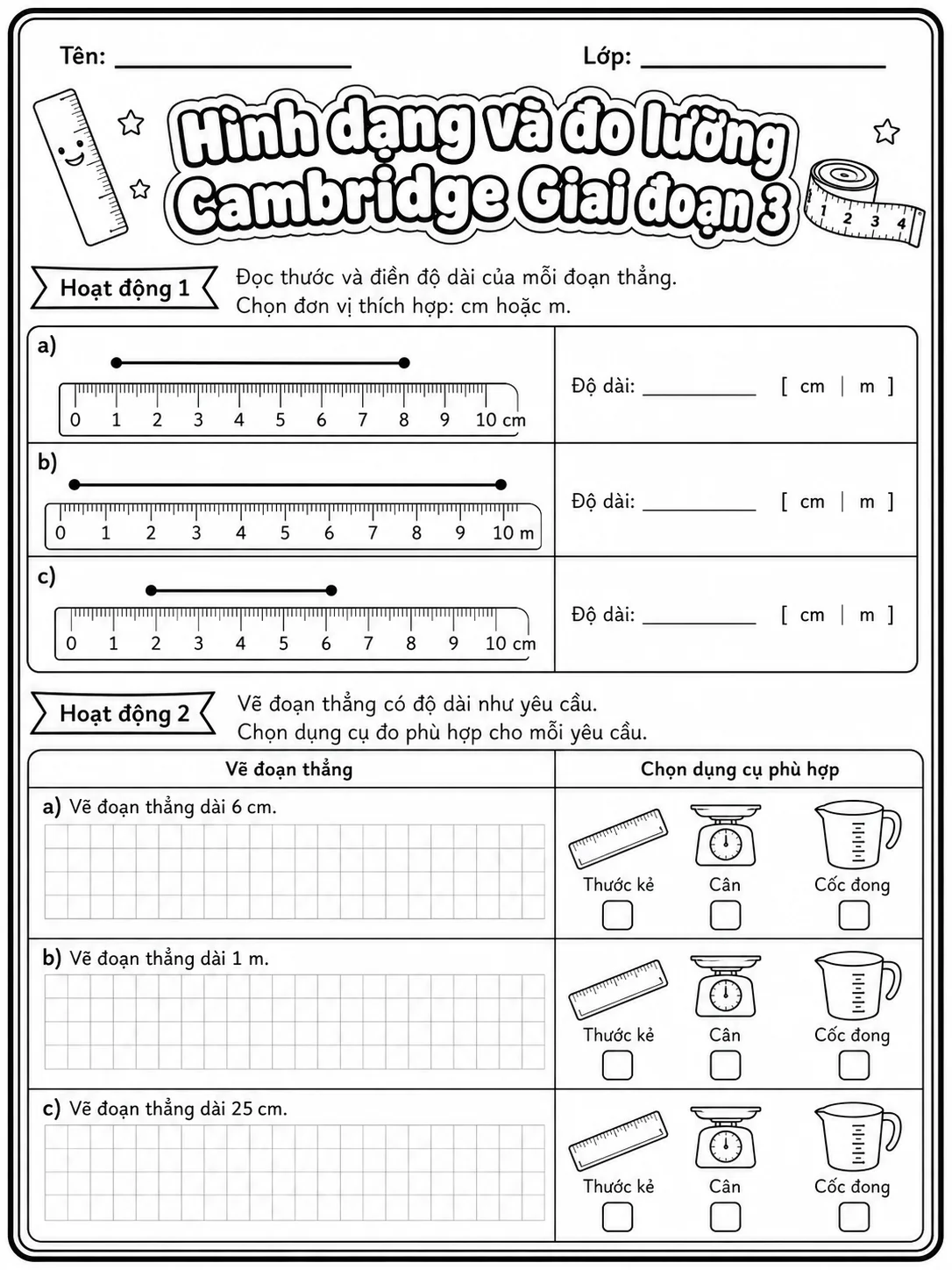 Phép cộng Cambridge Giai đoạn 3 - Gói bài tập 05 trang 2 bản xem trước bài tập Toán Cambridge tiếng Việt