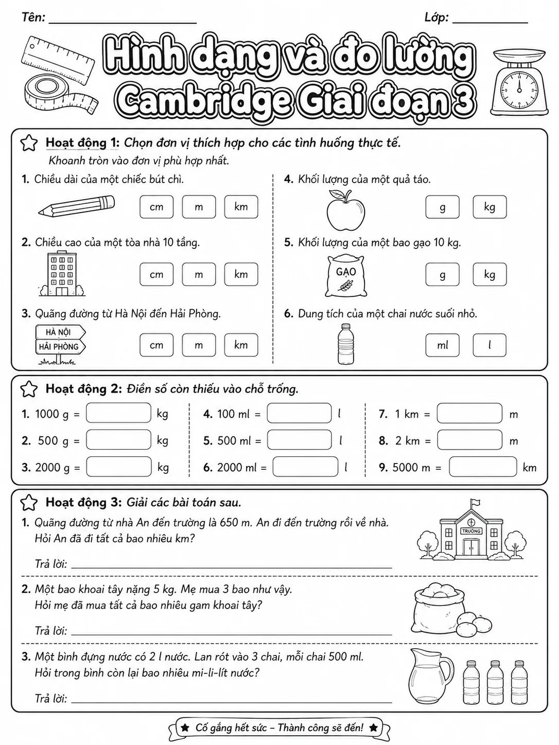 Phép cộng Cambridge Giai đoạn 3 - Gói bài tập 05 trang 7 bản xem trước bài tập Toán Cambridge tiếng Việt
