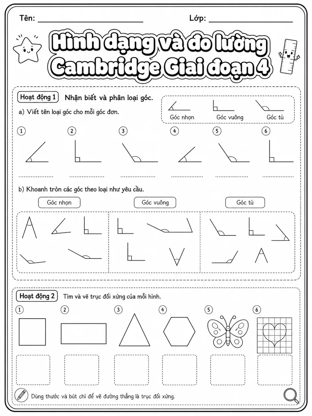 Phép cộng Cambridge Giai đoạn 5 - Gói bài tập 04 bản xem trước bài tập Toán Cambridge tiếng Việt trên KiwiBee