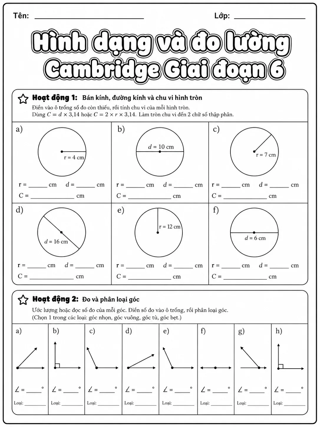 Số thập phân Cambridge Giai đoạn 6 - Gói bài tập 38 trang 2 bản xem trước bài tập Toán Cambridge tiếng Việt
