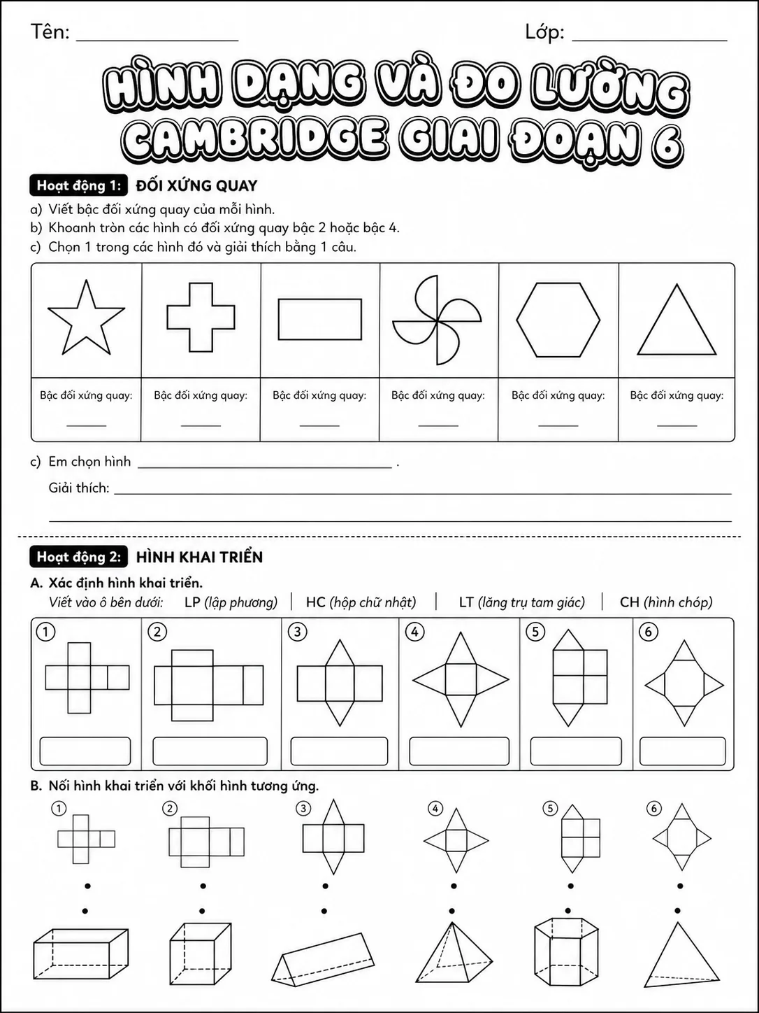 Số thập phân Cambridge Giai đoạn 6 - Gói bài tập 38 trang 4 bản xem trước bài tập Toán Cambridge tiếng Việt