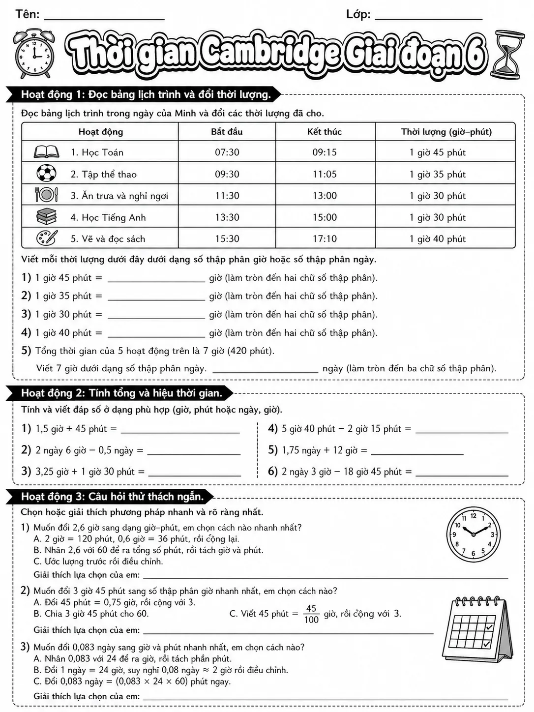 Thống kê và dữ liệu Cambridge Giai đoạn 6 - Gói bài tập 39 trang 7 bản xem trước bài tập Toán Cambridge tiếng Việt