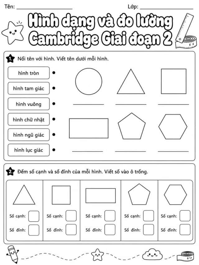 Tỉ lệ Cambridge Giai đoạn 2 - Gói bài tập 17